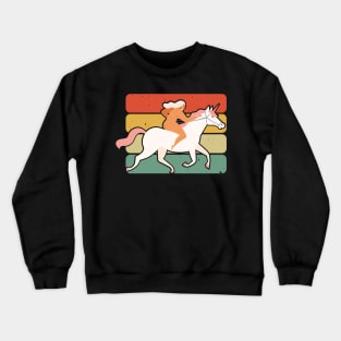 Cowgirl Riding Horse, Vintage Design Crewneck Sweatshirt